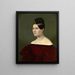 Portrait of Baroness Auguste von Eichthal - Emilie Linder — framed artwork on a wall