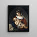 Virgin and Child - Emilie Linder — framed artwork on a wall