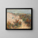 Dune with sea spike at Knokke - Emilie Mediz-Pelikan — framed artwork on a wall
