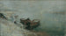 Fishing boats on the Danube bank - Emilie Mediz-Pelikan — artwork view