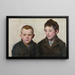 Écoliers d'Anglet - Emilie Mundt — framed artwork on a wall