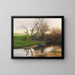 A peaceful stretch of river - Emilio Sánchez Perrier — framed artwork on a wall