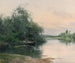 a peaceful afternoon on the river - Emilio Sánchez Perrier — artwork view