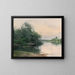 a peaceful afternoon on the river - Emilio Sánchez Perrier — framed artwork on a wall