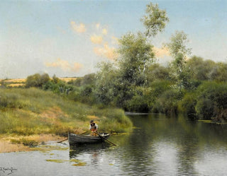 A summer day by the river - Emilio Sánchez Perrier — artwork view