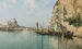 the Mouth of the Grand Canal, Santa Maria della Salute in the distance - Emilio Sánchez Perrier — artwork view