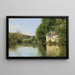 Resting boat part at San Roque - Emilio Sánchez Perrier — framed artwork on a wall