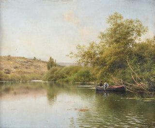 La Rivière aux environs de Santiponce - Emilio Sánchez Perrier — artwork view