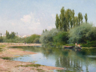 Sur le Guadalquivir à Séville - Emilio Sánchez Perrier — artwork view