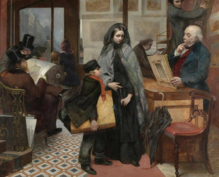Without name and without friend, the wealth of the rich man is his strong city - Emily Mary Osborn — artwork view