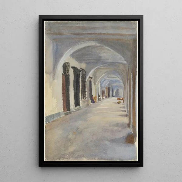 A Loggia - Emily Sargent — framed artwork on a wall