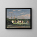 Entertainment in the garden of a villa - Emma Ciardi — framed artwork on a wall