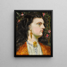 The Gold Earring - Emma Sandys — framed artwork on a wall