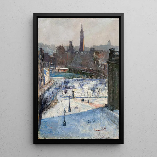 View of Riddarholmen - Emma Toll — framed artwork on a wall