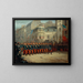 the Parade on the Boulevard des Italiens by the troops of the Crimean army on December 29, 1855 - Emmanuel Auguste Masse — framed artwork on a wall