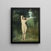 Nude standing near a shore - Emmanuel Benner — framed artwork on a wall
