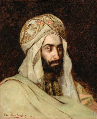 Man with White Turban in Constantinople - Emmanuel de Dieudonné — artwork view