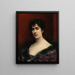 Portrait of Baroness Delort de Glon - Emmanuel de Dieudonné — framed artwork on a wall