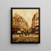 La rue Galande - Emmanuel Lansyer — framed artwork on a wall
