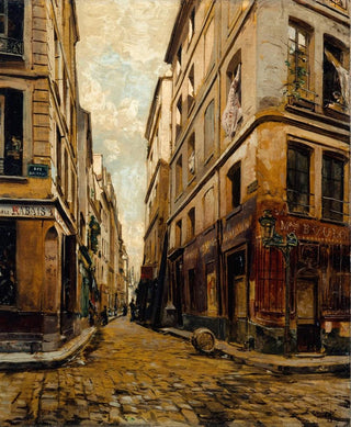 La rue de l'Hôtel Colbert - Emmanuel Lansyer — artwork view