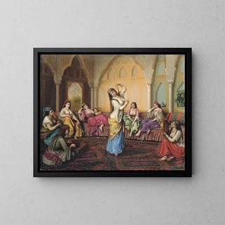 La Danse - Emmerich Alexius Swoboda Wikingen — framed artwork on a wall
