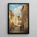 View of an Italian city - Emmy Lischke — framed artwork on a wall