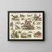 The pleasure of hunting - Emrik Binger — framed artwork on a wall