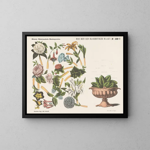 How to make a flower bouquet - Emrik Binger — framed artwork on a wall