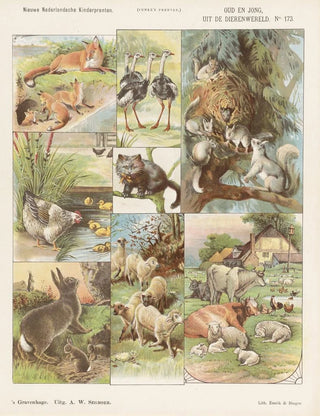 Old and young of the animal world - Emrik Binger — artwork view