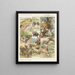 Old and young of the animal world - Emrik Binger — framed artwork on a wall