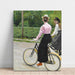 Reproduction of the painting En balade à vélo un jour d'été - Paul Fischer