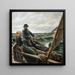 in the sea - Albert Edelfelt — framed artwork on a wall