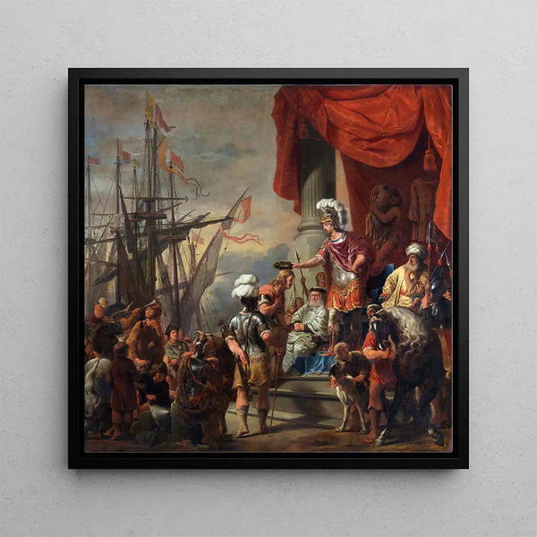 Énée à la cour de Latinus - Ferdinand Bol — framed artwork on a wall