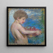Child with Fruits - Alice Pike Barney — framed artwork on a wall