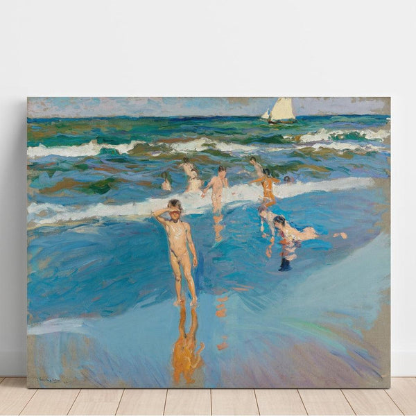 Reproduction of the painting Children in the Sea, Valencia Beach - Joaquín Sorolla