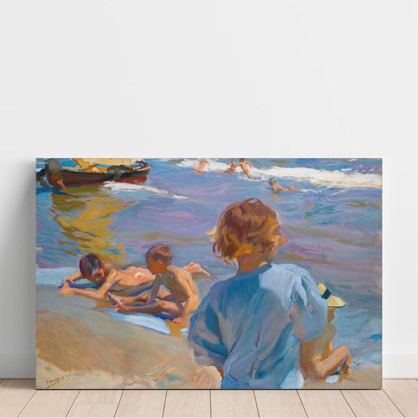 Reproduction of the painting Children on the Beach, Valencia - Joaquín Sorolla