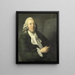 Self-portrait at about 60 years old - Engel Sam — framed artwork on a wall