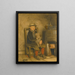 a boy and his dog - English School — framed artwork on a wall