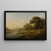Pastoral Scene - English School — framed artwork on a wall