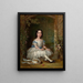 Portrait of a Girl - English School — framed artwork on a wall