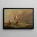 Ships at Sea - English School — framed artwork on a wall