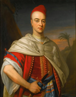 Portrait of a gentleman in Moroccan attire - Enoch Seeman — artwork view