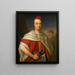 Portrait of a gentleman in Moroccan attire - Enoch Seeman — framed artwork on a wall
