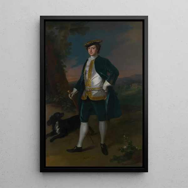Sir James Dashwood 1715-1779 - Enoch Seeman — framed artwork on a wall