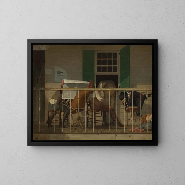 L'American authentic - Enoch Wood Perry Jr — framed artwork on a wall