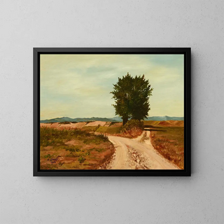 At the crossroads - Enrica Giorgi — framed artwork on a wall