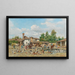 Animation outside the village - Enrico Bartezago — framed artwork on a wall