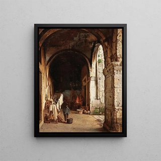Under the Arcades - Enrico Gaeta — framed artwork on a wall