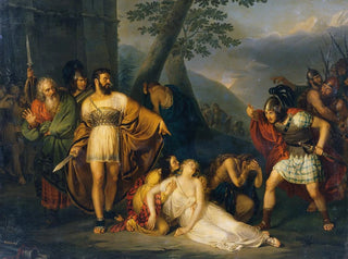 The King Starno shows Fingal his dead daughter - Enrico Scuri — artwork view