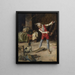 The dog trainer - Enrique Miralles Darmanin — framed artwork on a wall